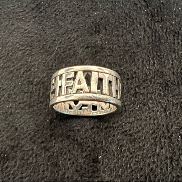 James Avery  "Faith, Hope & Love" Ring - Picture 1 of 5